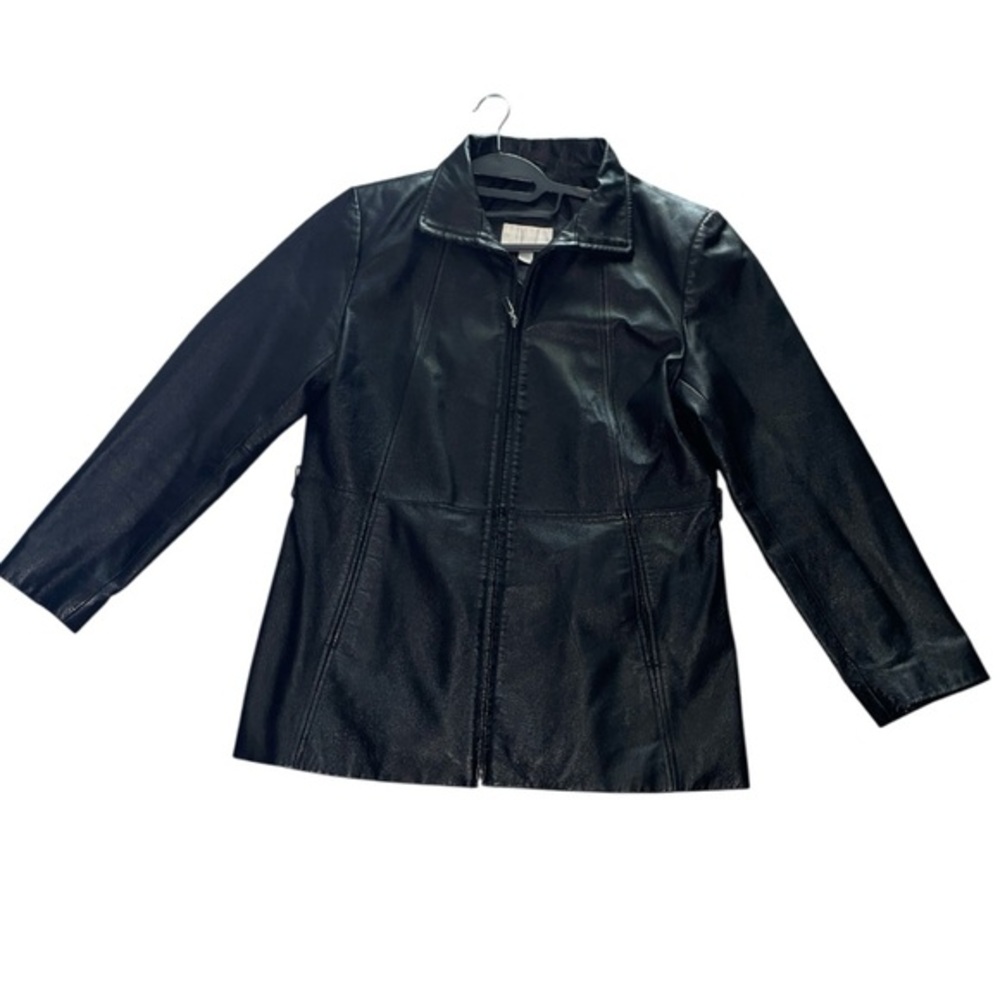 VINTAGE Worthington Women's Black Leather Jacket size L
